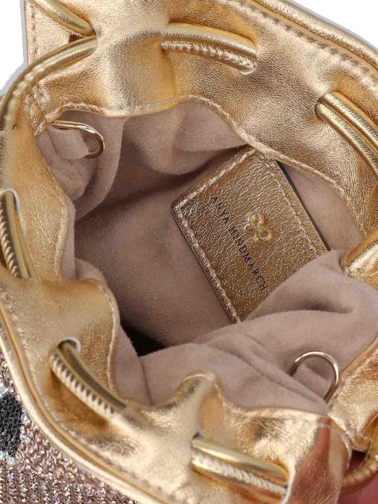 26SS 안야힌드마치 아이즈 크리스탈 드로스트링 파우치 205030GOLD Gold - ANYA HINDMARCH