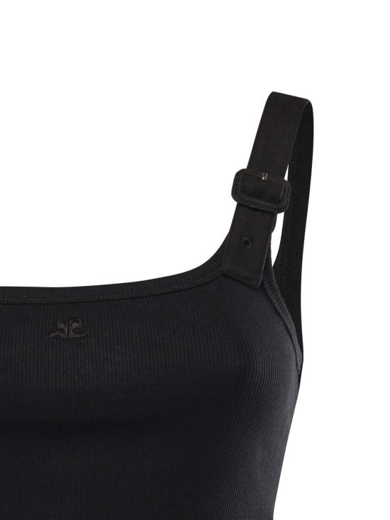 26SS 쿠레쥬 버클 90'S 립 탱크탑 126JDE153JS01949999 Black - COURREGES
