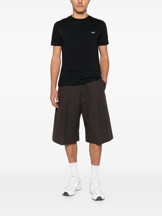 26SS 엠포리오 아르마니 반팔 티셔츠 AF13715EM005396UB118 Black - EMPORIO ARMANI