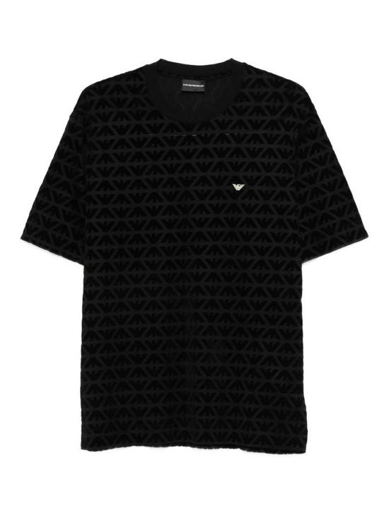 26SS 엠포리오 아르마니 반팔 티셔츠 AF10017EM005343FC307 Black