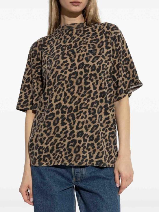 26FW 애니빙 반팔 티셔츠 A0811154MTL59 ANIMAL PRINT - ANINE BING