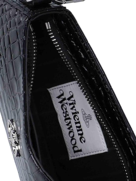 26SS 비비안웨스트우드 타샤 크로커다일 숄더 폰백 5801000JWL0098N401 Black - VIVIENNE WESTWOOD