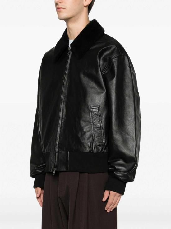 26SS 캘빈클라인 가죽 자켓 LV14RE400G Black - CALVIN KLEIN