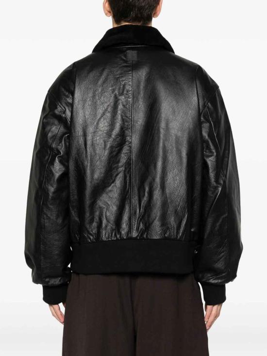 26SS 캘빈클라인 가죽 자켓 LV14RE400G Black - CALVIN KLEIN