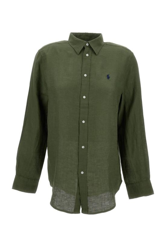 26SS 폴로 랄프로렌 포니 자수 리넨 셔츠 (211970730009) 211970730507SUPPLYOLIVE Green