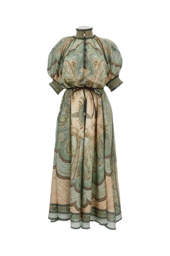 26SS 짐머만 롱 원피스 5581DRS262TPTM Green