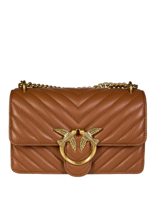 26SS 핑코 토트백 100941A0GK L17Q MARRONE