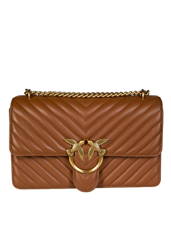 26SS 핑코 토트백 100074A0GK L17Q MARRONE