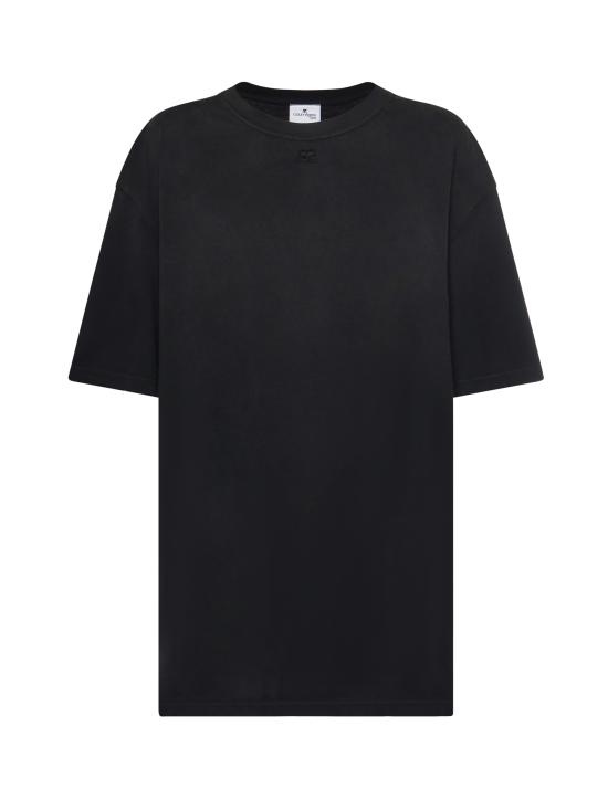 26SS 쿠레쥬 반팔 티셔츠 126JTS237JS0273 9999 Black