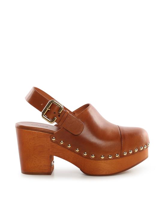 26SS 끌로에 뮬/슬리퍼 CHC25U10VLT 27T Ginger Brown