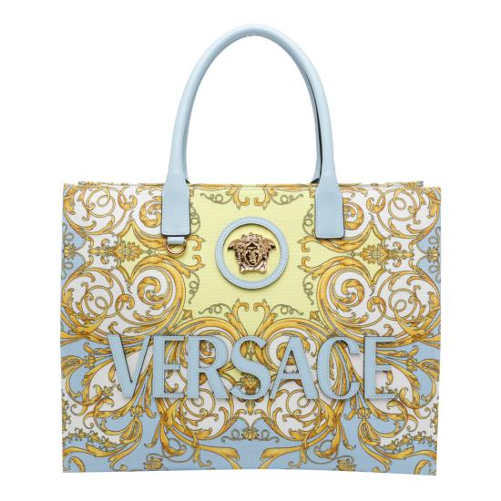 26SS 베르사체 V 올오버 라 메두사 라지 토트백 1004741 1A171485UD6V MultiColour