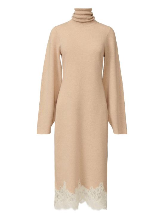 25FW 파비아나 필리피 원피스 롤넥 레이스 트리밍 드레스
