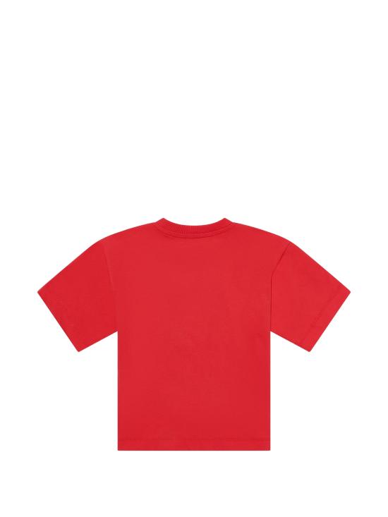 26SS [키즈] 모스키노 티셔츠 HUM05PLAA23 50109 Red - MOSCHINO