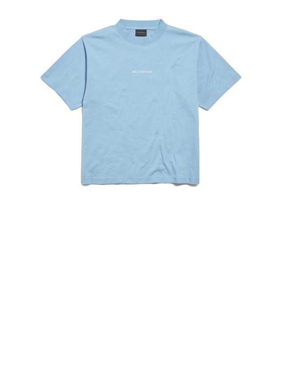 26SS 발렌시아가 반팔 티셔츠 850990 TTVJ14773 Blue