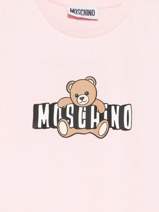 26SS [키즈] 모스키노 티셔츠 HZM058LAA03 50209 Pink - MOSCHINO