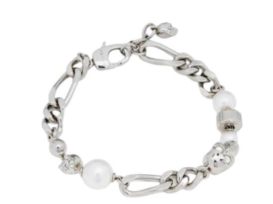 26SS 알렉산더 맥퀸 브레이슬릿 836792 J16PA1906 Pearl cry