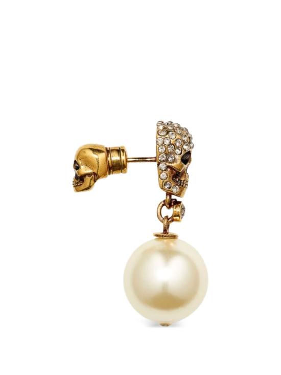 26SS 알렉산더 맥퀸 이어링 855396 I170A2375 Antique gold - ALEXANDER MCQUEEN