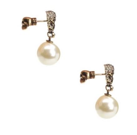 26SS 알렉산더 맥퀸 이어링 855396 I170A2375 Antique gold - ALEXANDER MCQUEEN