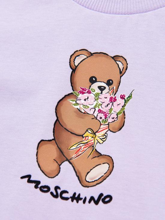 26SS [키즈] 모스키노 티셔츠 HGM06KLAA02 51683 Purple - MOSCHINO
