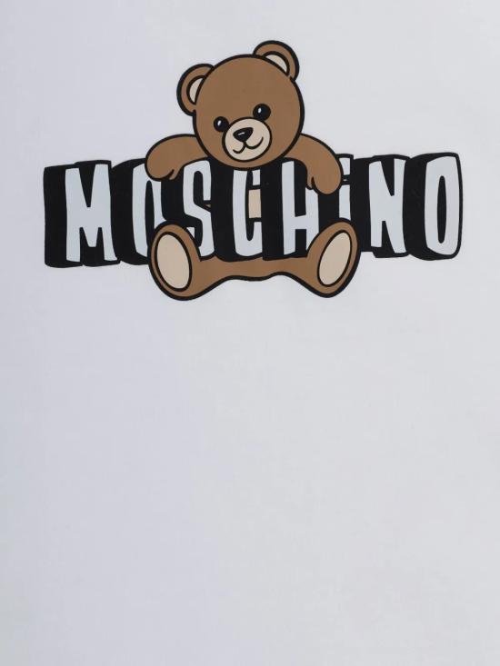 26SS [키즈] 모스키노 티셔츠 HZM058LAA03 10101 White - MOSCHINO