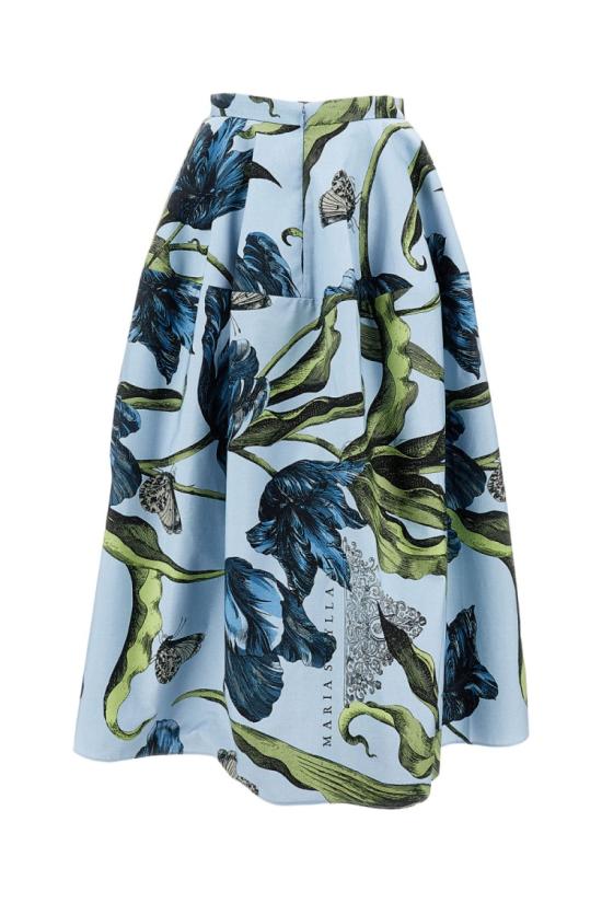 26SS 에르뎀 스커트 PS26S36P51074015ETCHEDTULIP Blue - ERDEM