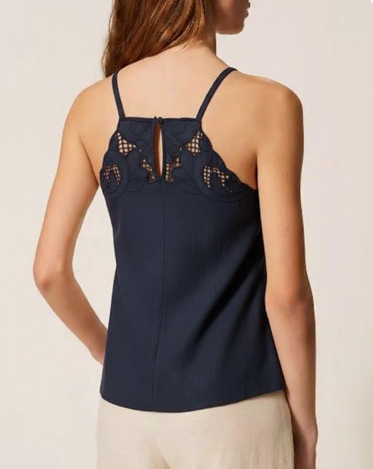 26SS 트윈셋 긴팔 티셔츠 261TP2311 S2140013172 Blue night - TWINSET