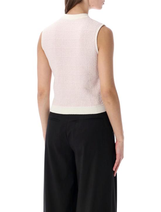 26SS 발망 탑 GF1AG850KJ48 OIB ROSE PALE - BALMAIN