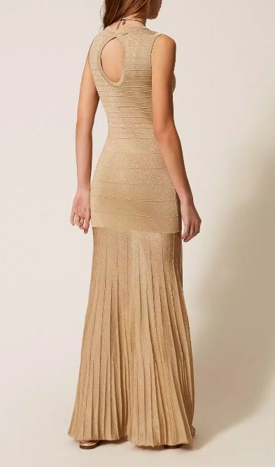 26SS 트윈셋 미디 원피스 261TP3123 S2135613372 Sand lurex - TWINSET