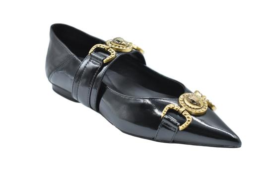 25FW 커트가이거 플랫 슈즈 MANSION POINT Black - KURT GEIGER