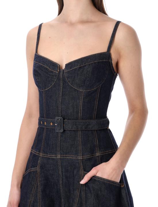 26SS 셀프 포트레이트 미디 원피스 RS26815MABL BLUE INDIGO BLUE - SELF PORTRAIT