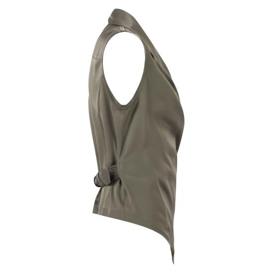 26SS 브루넬로 쿠치넬리 베스트 MB179EG906 MUD - BRUNELLO CUCINELLI