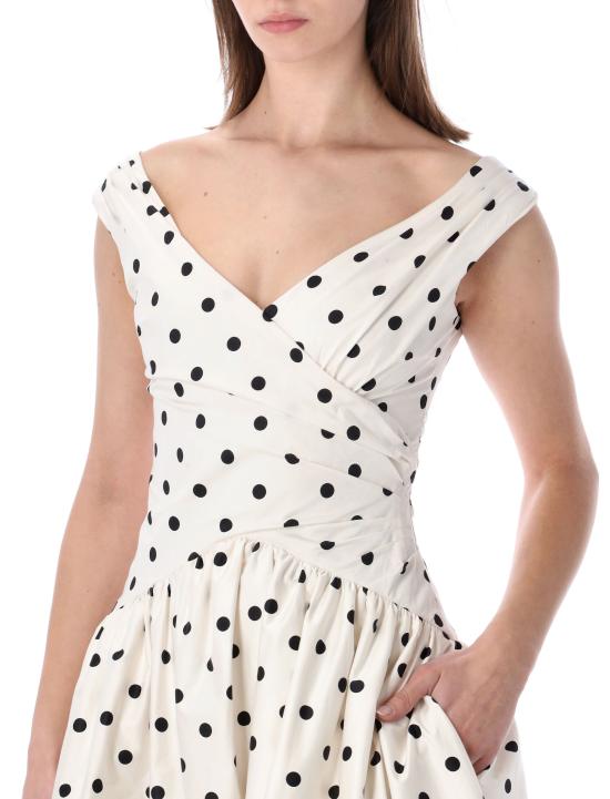 26SS 셀프 포트레이트 미디 원피스 RS26209MC CREAM CREAM BLACK - SELF PORTRAIT