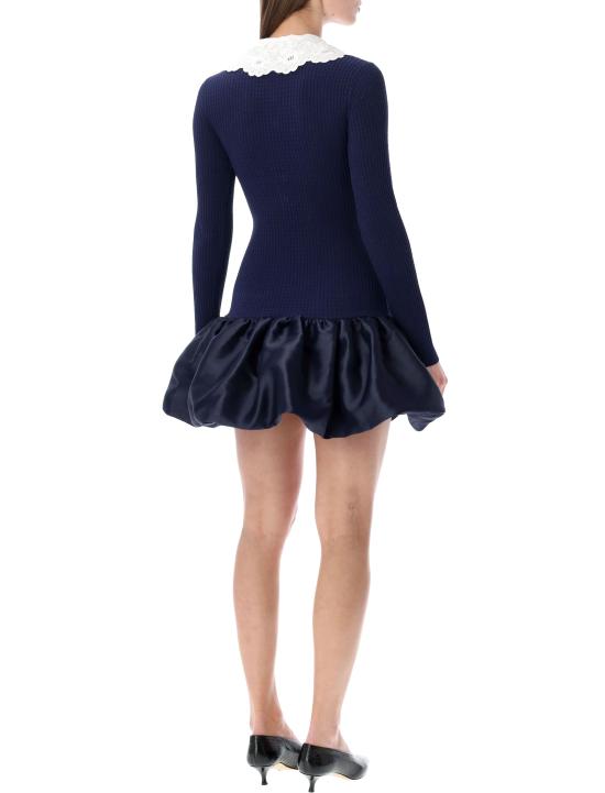 26SS 셀프 포트레이트 미디 원피스 RS26106SBN NAVY Blu - SELF PORTRAIT