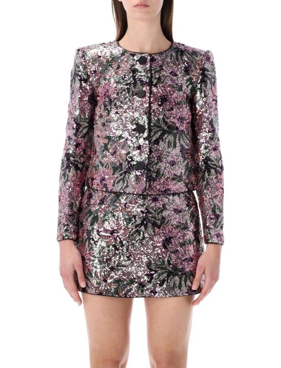 26SS 셀프 포트레이트 수트 자켓 RS26075JAMU MULTI Rosso