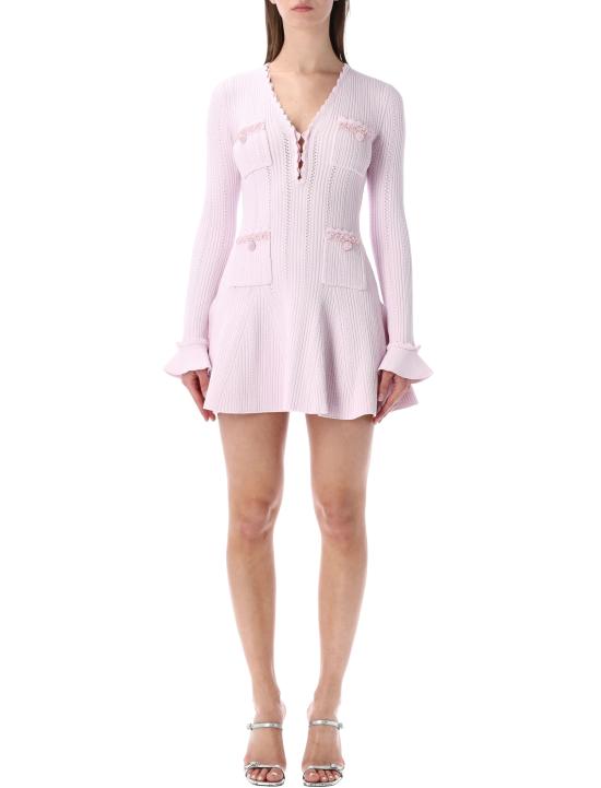 26SS 셀프 포트레이트 미디 원피스 RS26163SP PINK Rosa