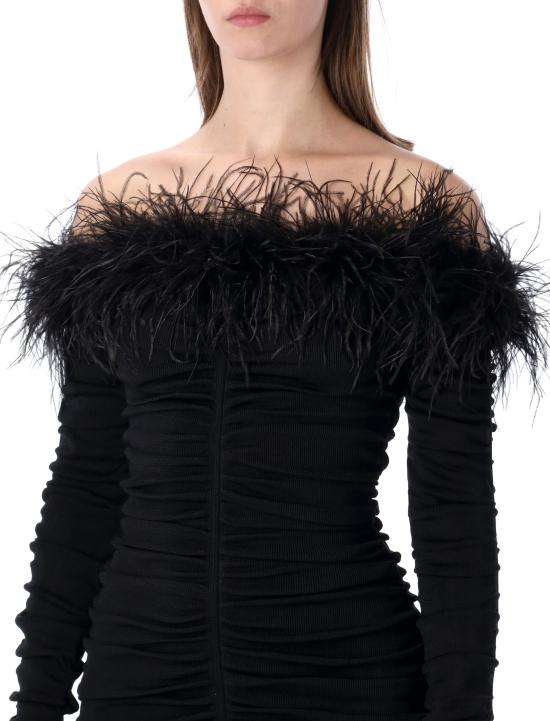 26SS 셀프 포트레이트 미디 원피스 RS26011SB BLACK Nero - SELF PORTRAIT