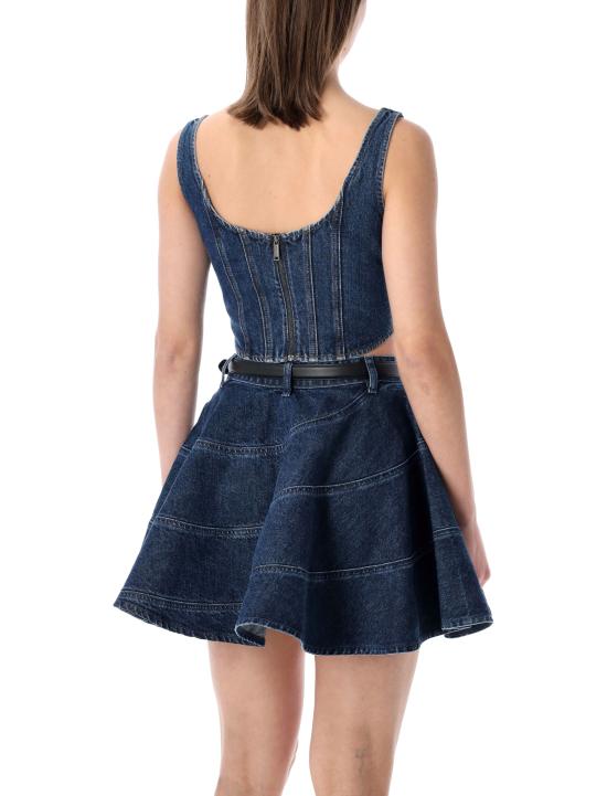 26SS 셀프 포트레이트 데님 원피스 RS26819TBL BLUE Blue - SELF PORTRAIT