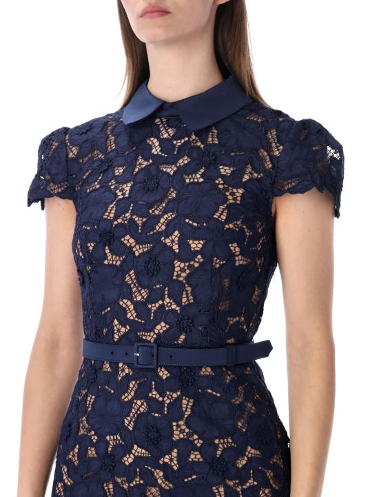 26SS 셀프 포트레이트 미디 원피스 RS26171MN NAVY Blu - SELF PORTRAIT