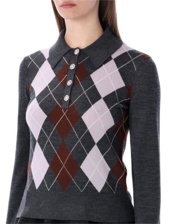 26SS 셀프 포트레이트 스웨터 RS26185TGR GREY Grigio - SELF PORTRAIT