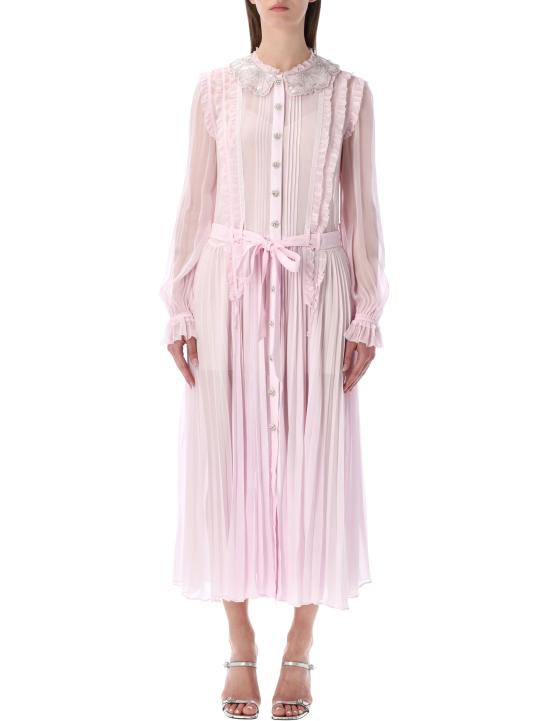 26SS 셀프 포트레이트 미디 원피스 RS26034MP PINK Rosa