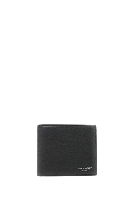  지방시 그레인 레더 반지갑 BK608NK213001 Black