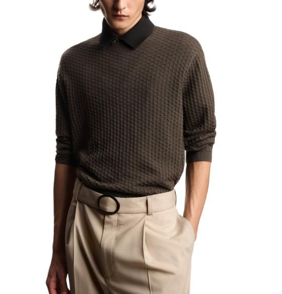 26SS 엠포리오 아르마니 스웨터 EM004602 AF23553 6021 Brown - EMPORIO ARMANI