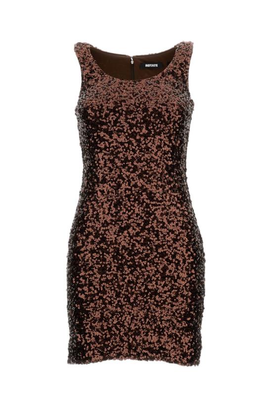 26SS 로테이트 바이 크리스텐슨 숏 원피스 11521529102910 Brown - ROTATE BY BIRGERCHRISTENSEN