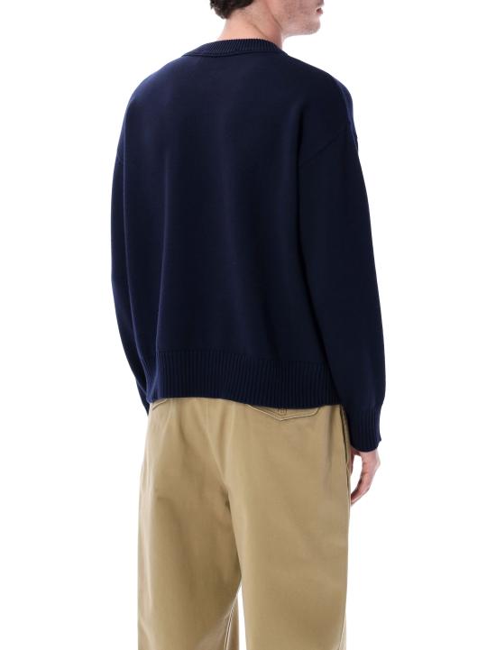 26SS 아미 긴팔 티셔츠 UKS859 KN0156 A116 Blue - AMI