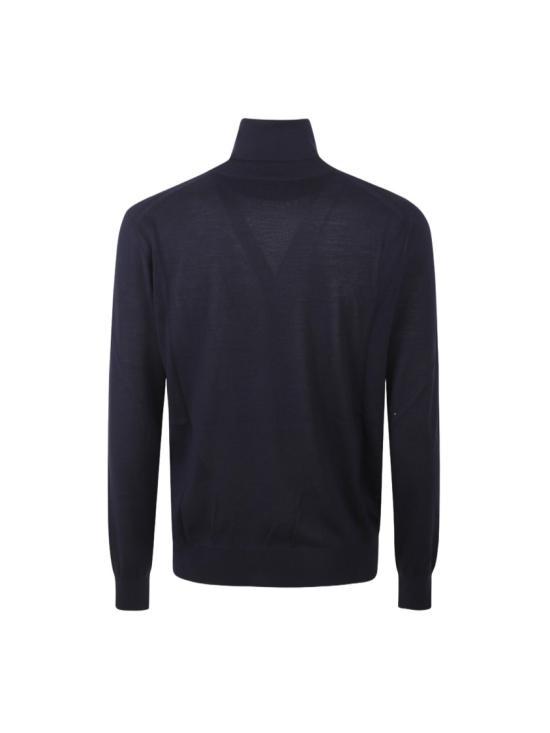 25FW 생로랑 니트웨어 844617YAPK2 Blue - SAINT LAURENT