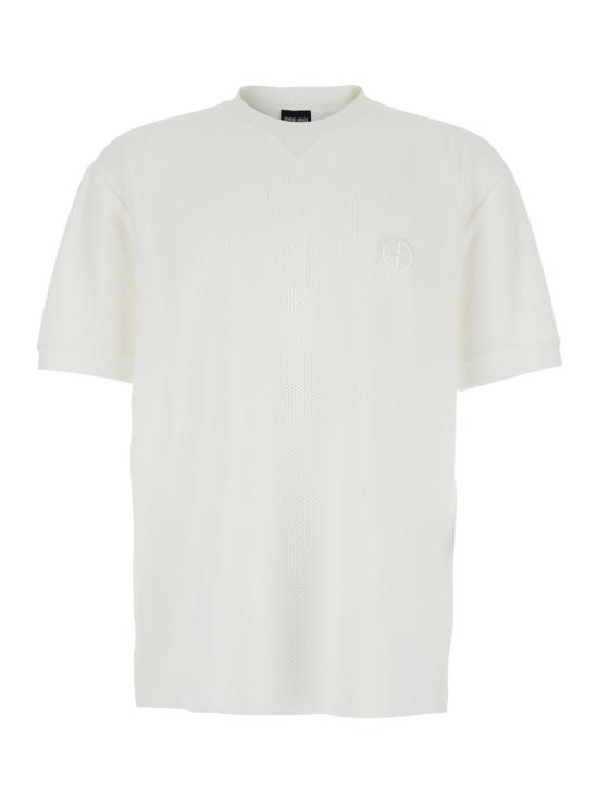 26SS 조르지오 아르마니 반팔 티셔츠 GM003035TE10045U0008 White