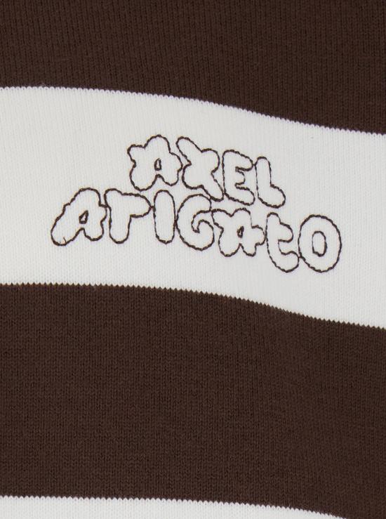 26SS 악셀 아리가토 긴팔 티셔츠 A3947003WHITEDARKBROWN - AXEL ARIGATO