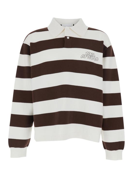 26SS 악셀 아리가토 긴팔 티셔츠 A3947003WHITEDARKBROWN Brown