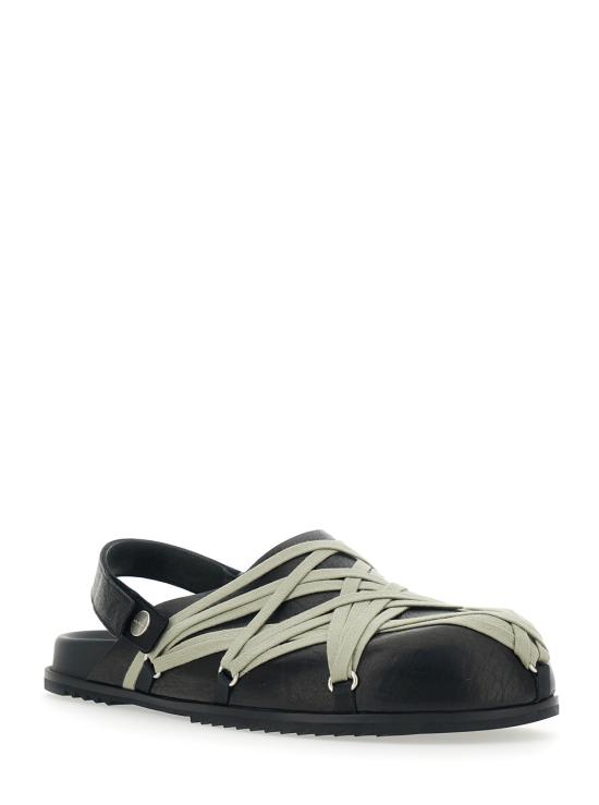 26SS 릭 오웬스 뮬/슬리퍼 RU01F2813LGYW109 Black - RICK OWENS