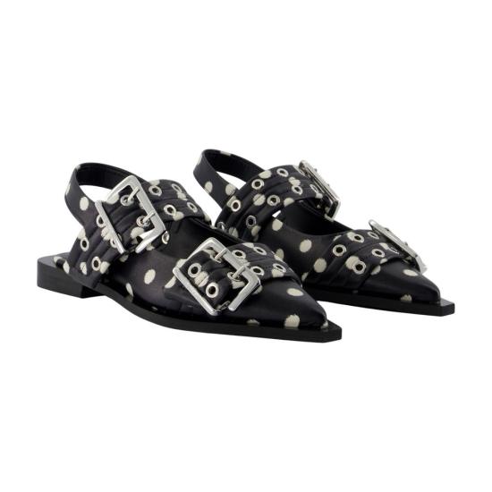 26SS 가니 플랫 슈즈 B1020104 099 black - GANNI